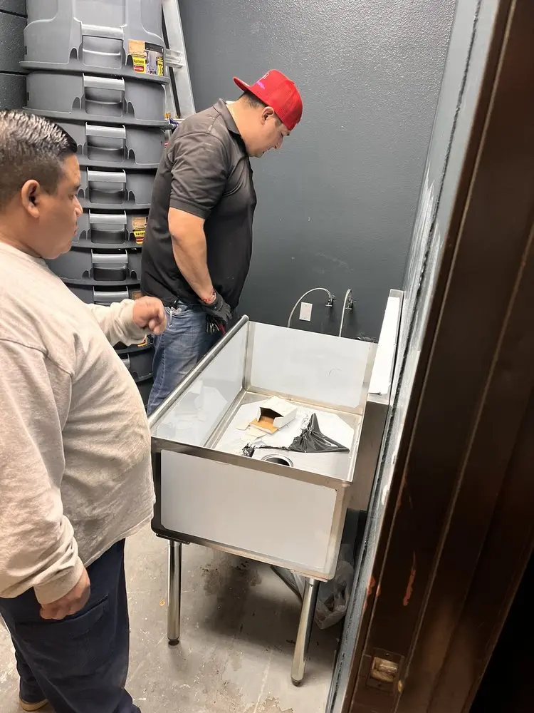 Commercial plumbing and sink installation in Bedminster